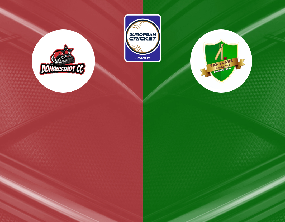 Group f - match 7 of european cricket league, 2024: donaustadt vs pak i care badalona banner