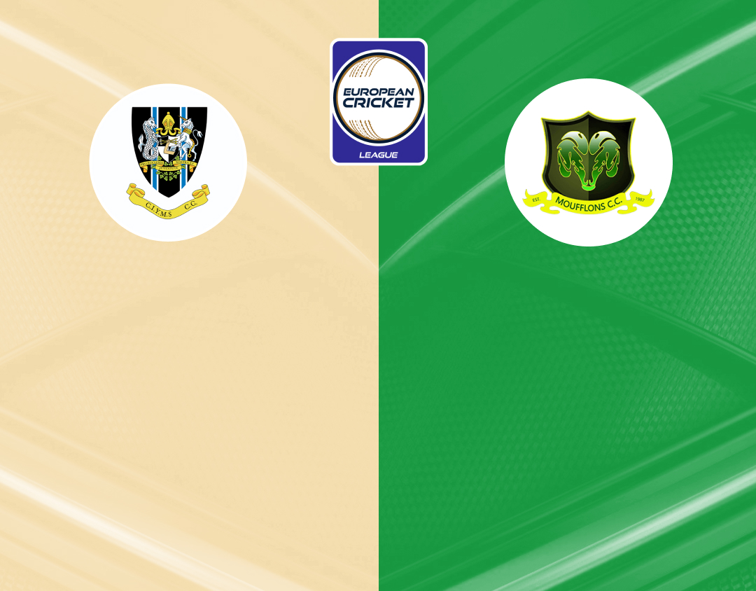 Match #86 of european cricket league, 2024: ciyms vs moufflons banner