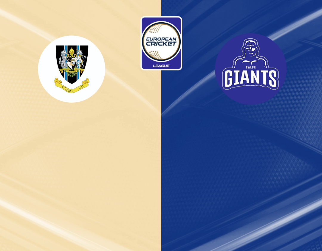 Match #89 of european cricket league, 2024: ciyms vs calpe giants banner