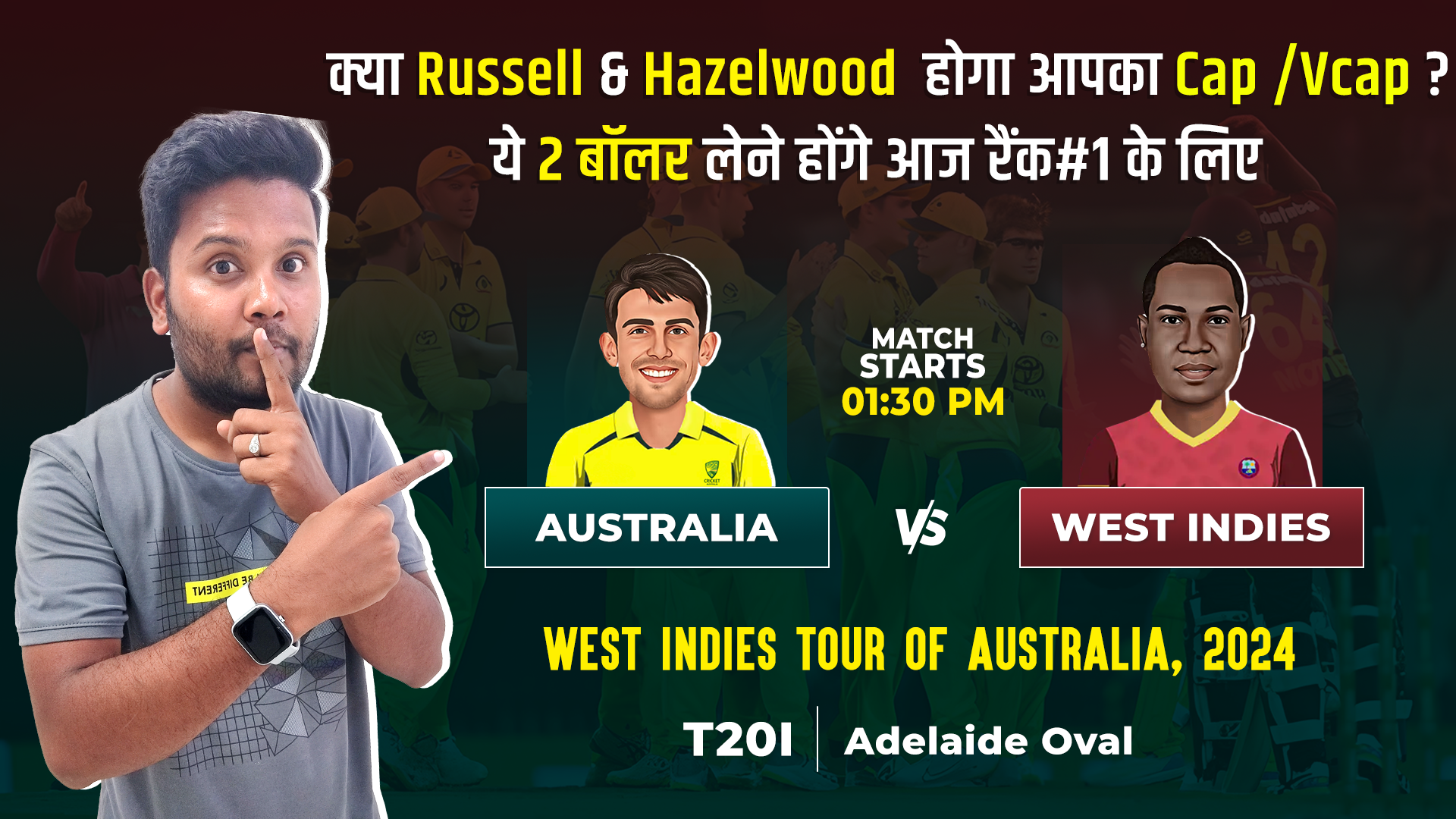 2nd T20I: Australia v West Indies | Fantasy Preview