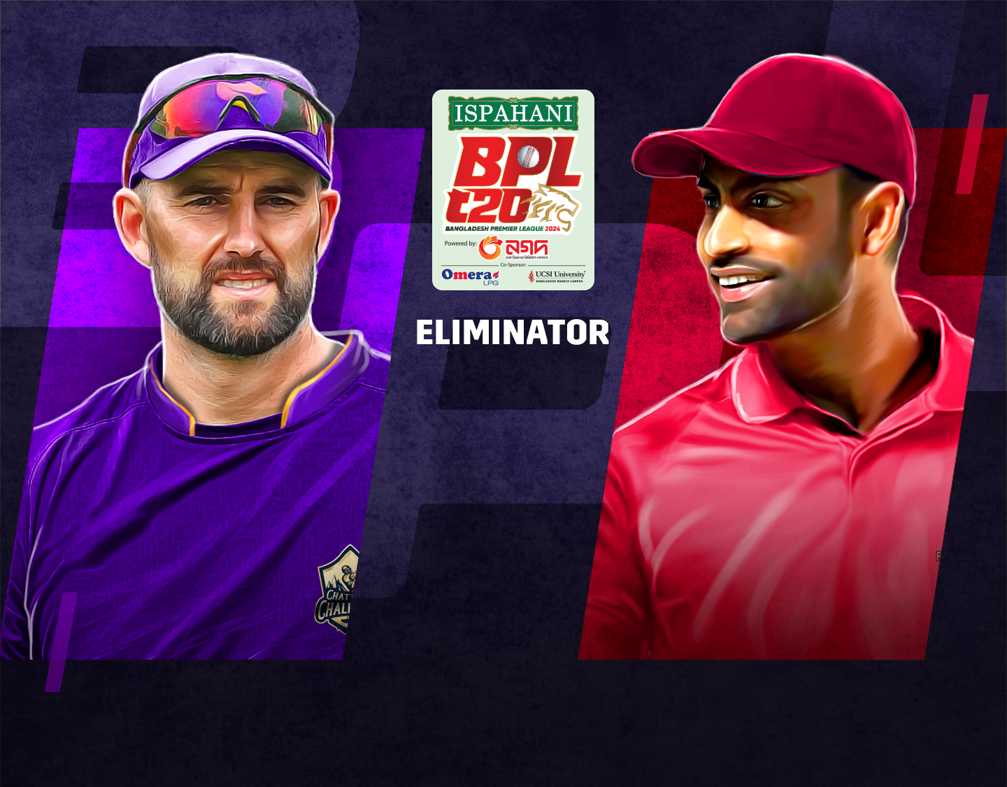 Eliminator of bangladesh premier league, 2024: chattogram challengers vs fortune barishal banner