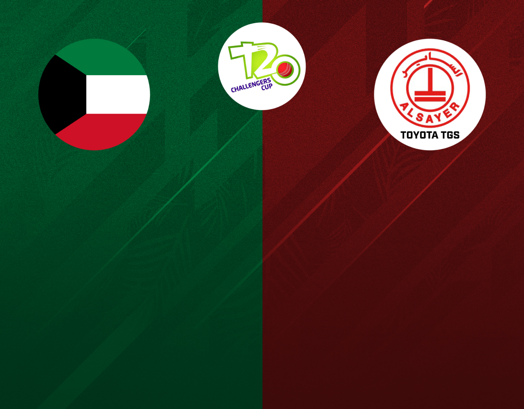 Match 26 of kcc t20 challengers cup, 2024: kuwait under-19 vs toyota tgs banner
