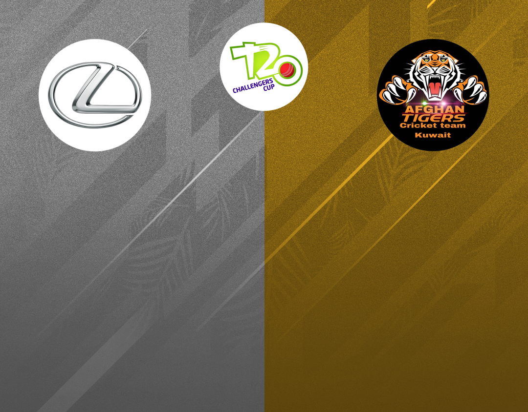 Match 29 of kcc t20 challengers cup, 2024: lexus vs afghan tigers banner