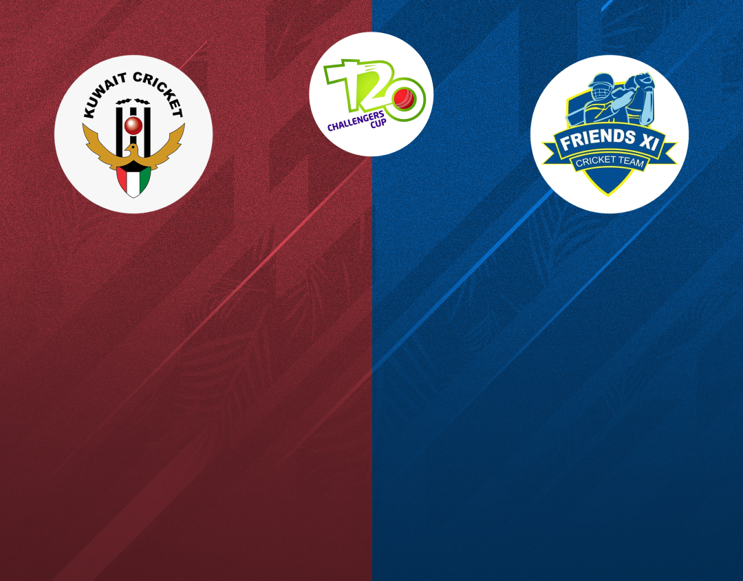 Match 30 of kcc t20 challengers cup, 2024: kuwait nationals vs friends xi banner