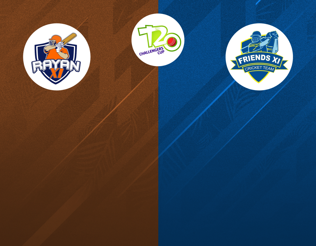 Match 35 of kcc t20 challengers cup, 2024: rayan xi vs friends xi banner