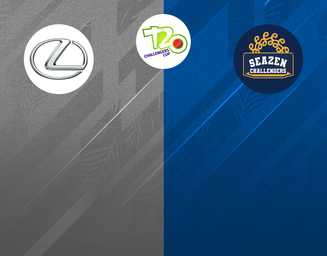 Match 37 of kcc t20 challengers cup, 2024: lexus vs seazen challengers banner