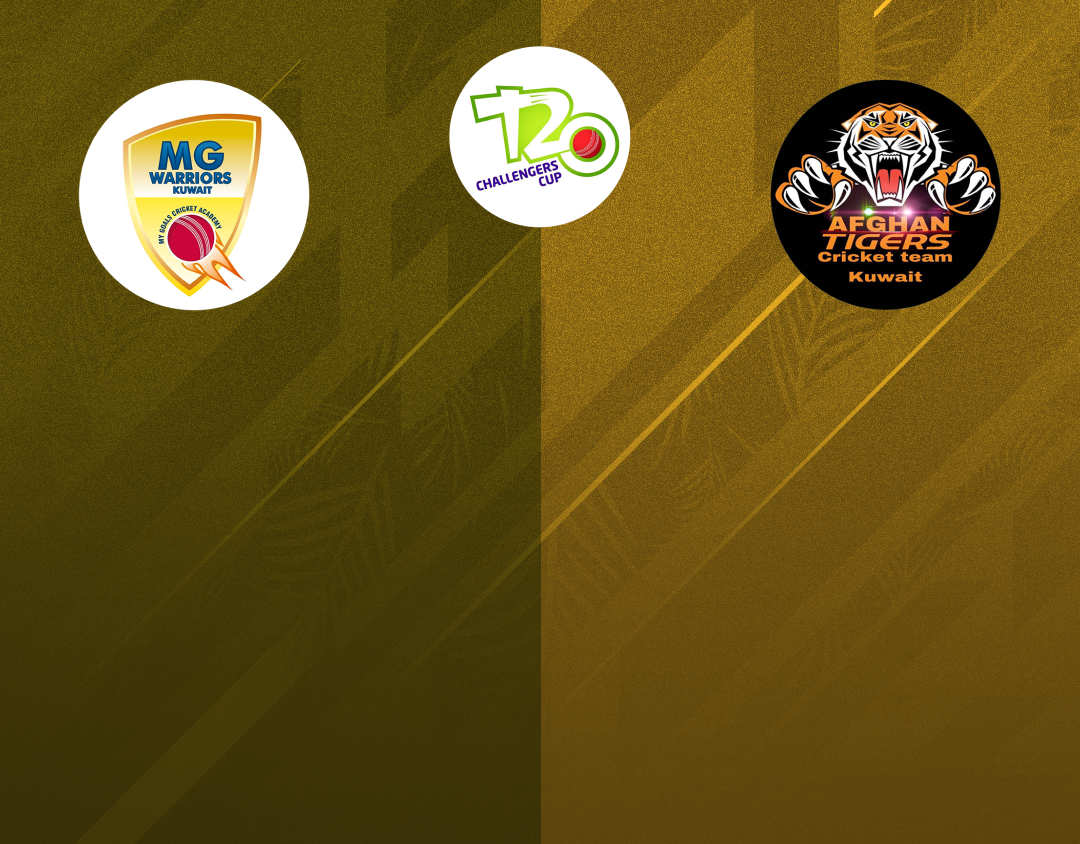 Match 60 of kcc t20 challengers cup, 2024: mg warriors vs afghan tigers banner