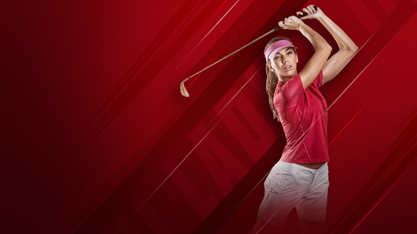 Let aramco saudi ladies international golf banner
