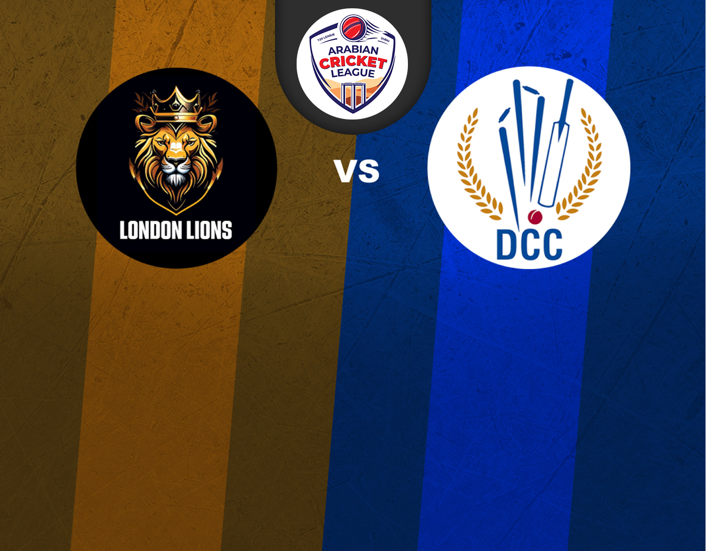 Match 45 of icca arabian cricket league round 2: london lions vs dcc starlets banner