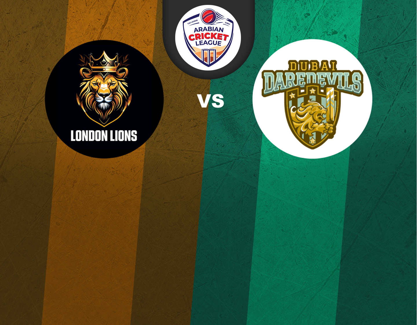 Match 24 of icca arabian cricket league round 2: london lions vs dubai dare devils banner