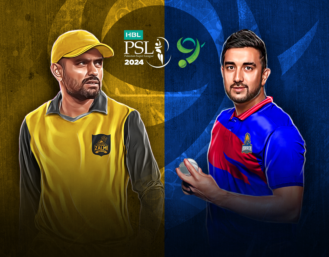 Match 6 of psl, 2024: peshawar zalmi vs karachi kings banner
