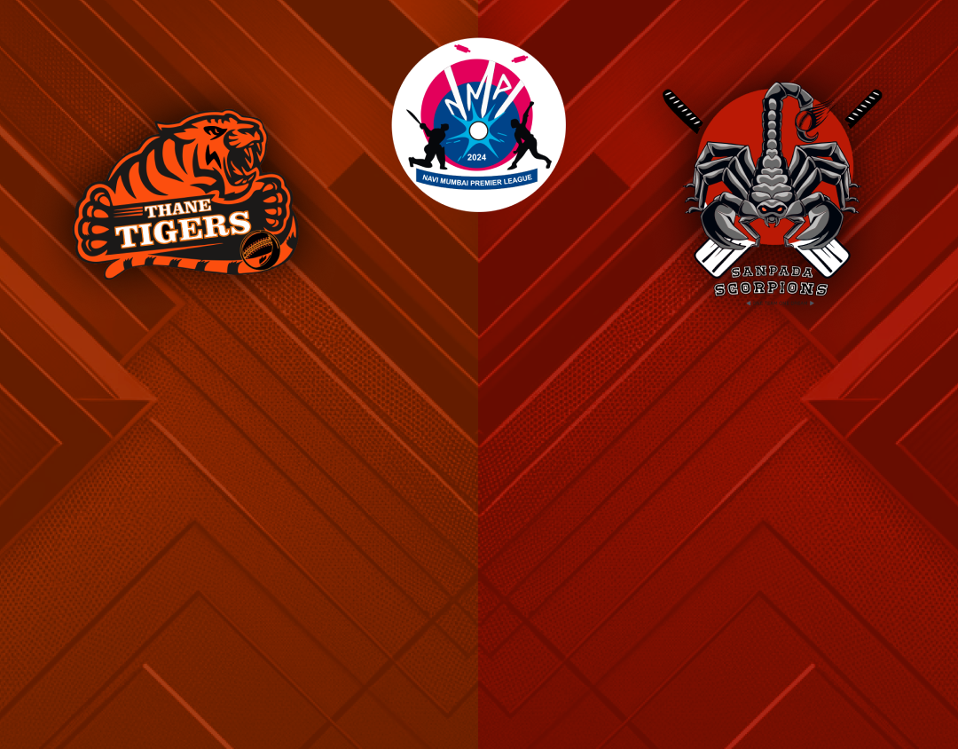 Match 2 of navi mumbai premier league: thane tigers vs sanpada scorpions banner