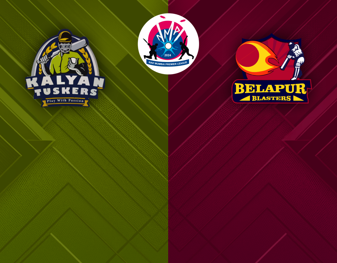 Match 18 of navi mumbai premier league: belapur blasters vs kalyan tuskers banner