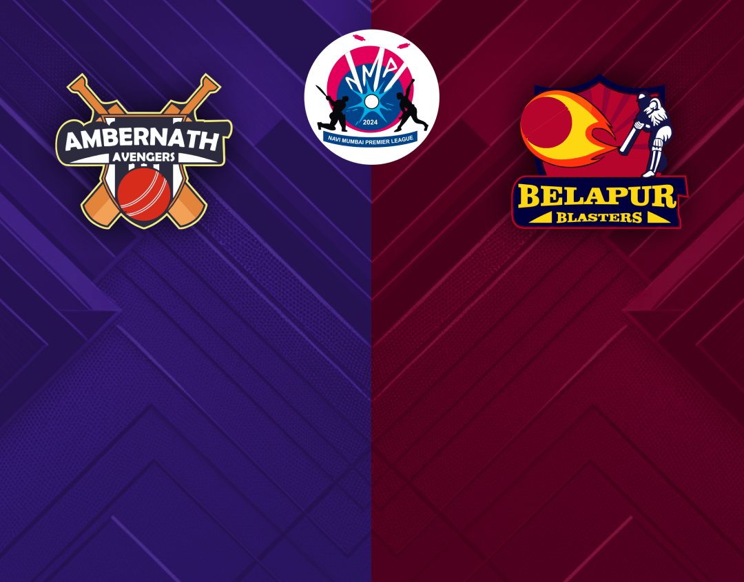 Match 28 of navi mumbai premier league: belapur blasters vs ambernath avengers banner