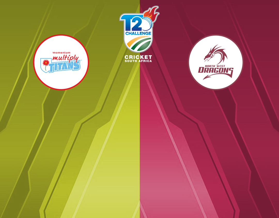 Match 4 of csa t20 challenge, 2024: titans vs north west dragons banner