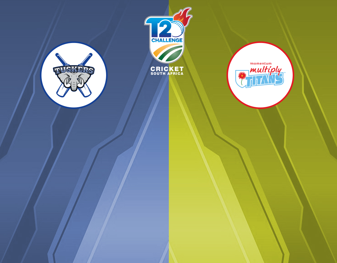 Match 36 of csa t20 challenge, 2024: aet tuskers vs titans banner