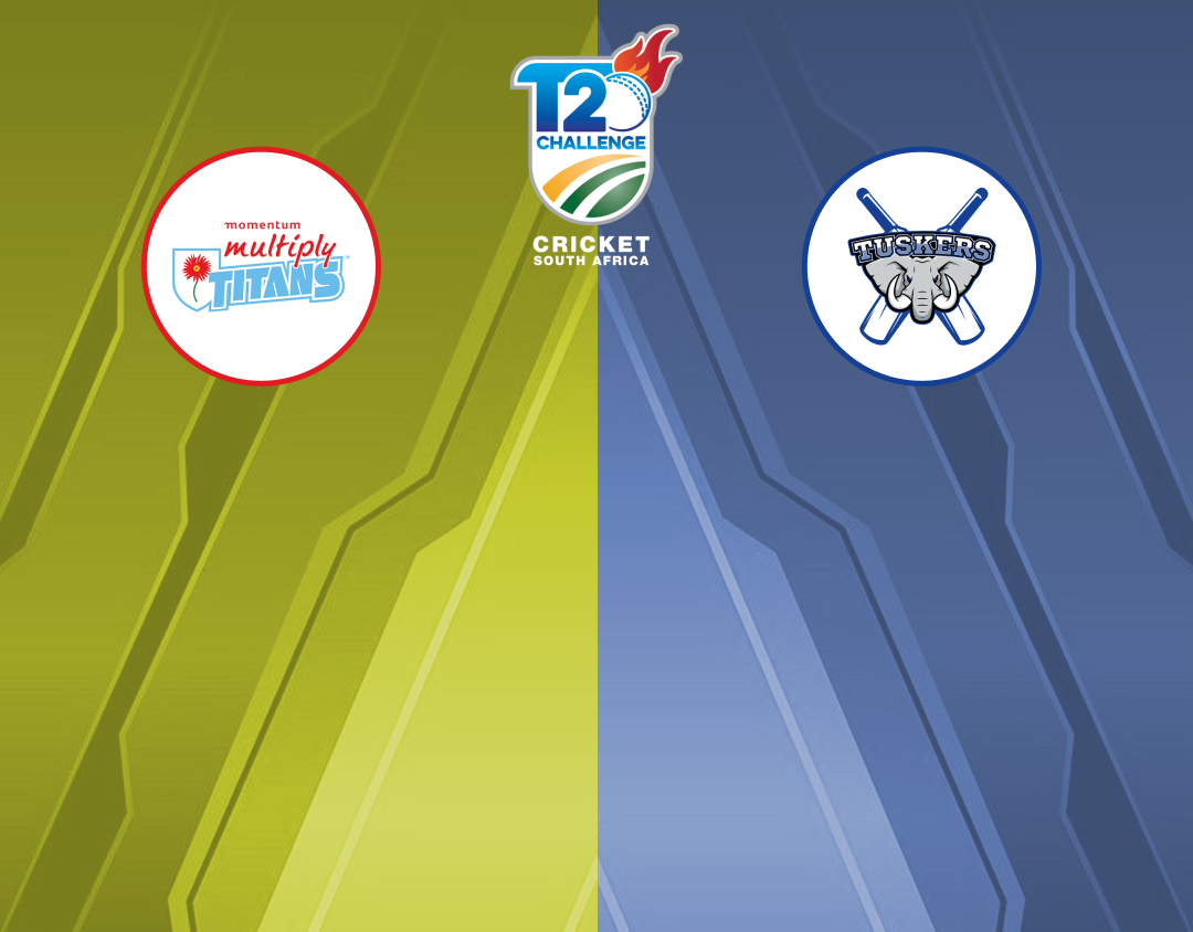 Match 45 of csa t20 challenge, 2024: titans vs aet tuskers banner