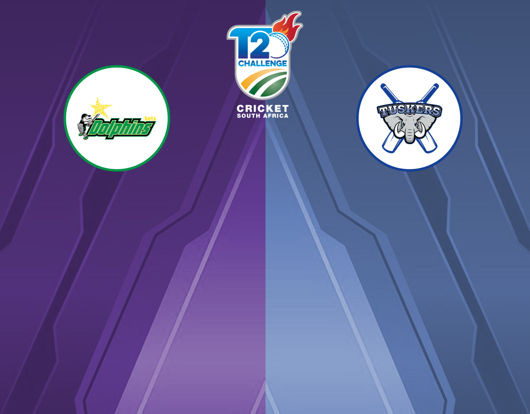 Match 49 of csa t20 challenge, 2024: dolphins vs aet tuskers banner