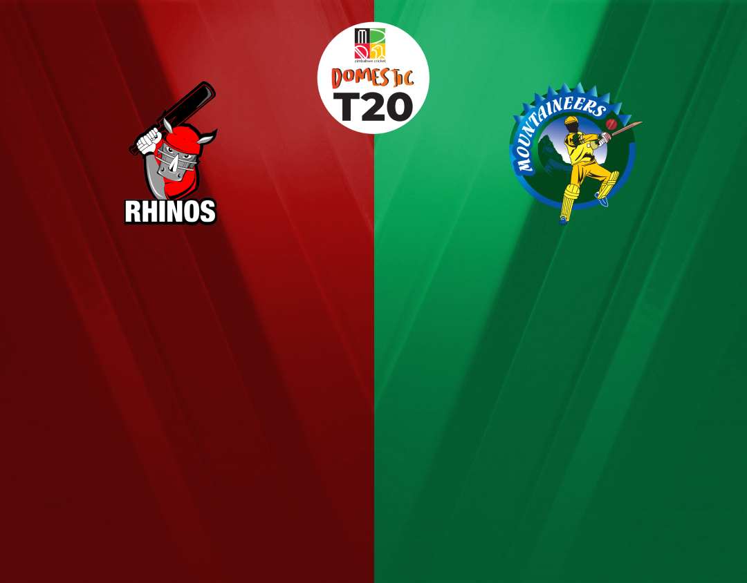 3/4 place play off of zimbabwe domestic t20, 2024: mid west rhinos vs mountaineers banner
