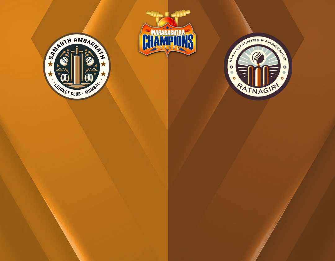 Match 1 of maharashtra champions league t20, 2024: samarth ambarnath cricket club vs maharashtra mahagenco banner