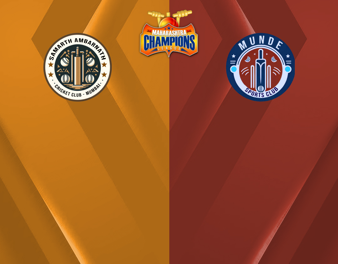 Match 5 of maharashtra champions league t20, 2024: samarth ambarnath cricket club vs munde sports club banner