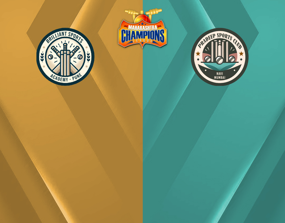 Match 7 of maharashtra champions league t20, 2024: brilliant sports academy vs pradeep sports club banner