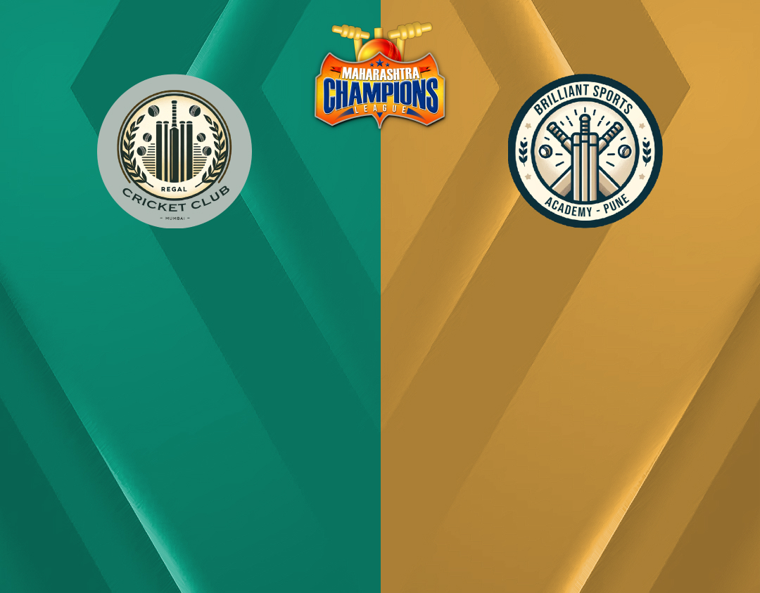 Match 9 of maharashtra champions league t20, 2024: regal cricket club vs brilliant sports academy banner