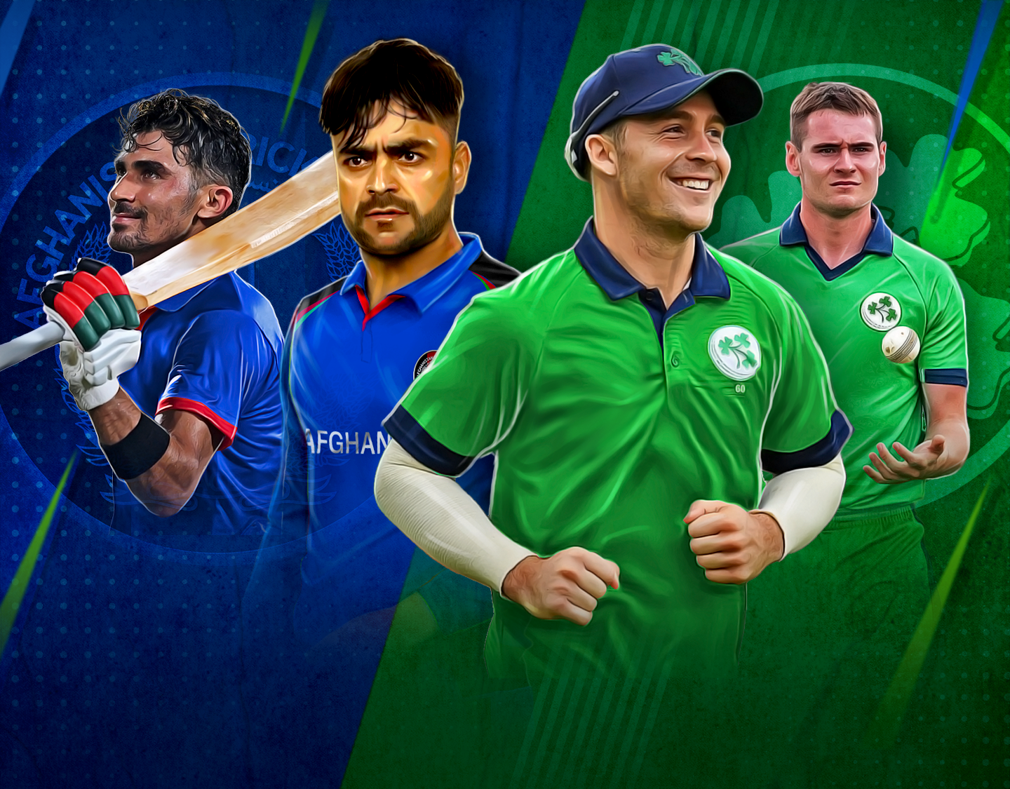1st t20i of ireland tour of afghanistan, 2024: afghanistan vs ireland banner