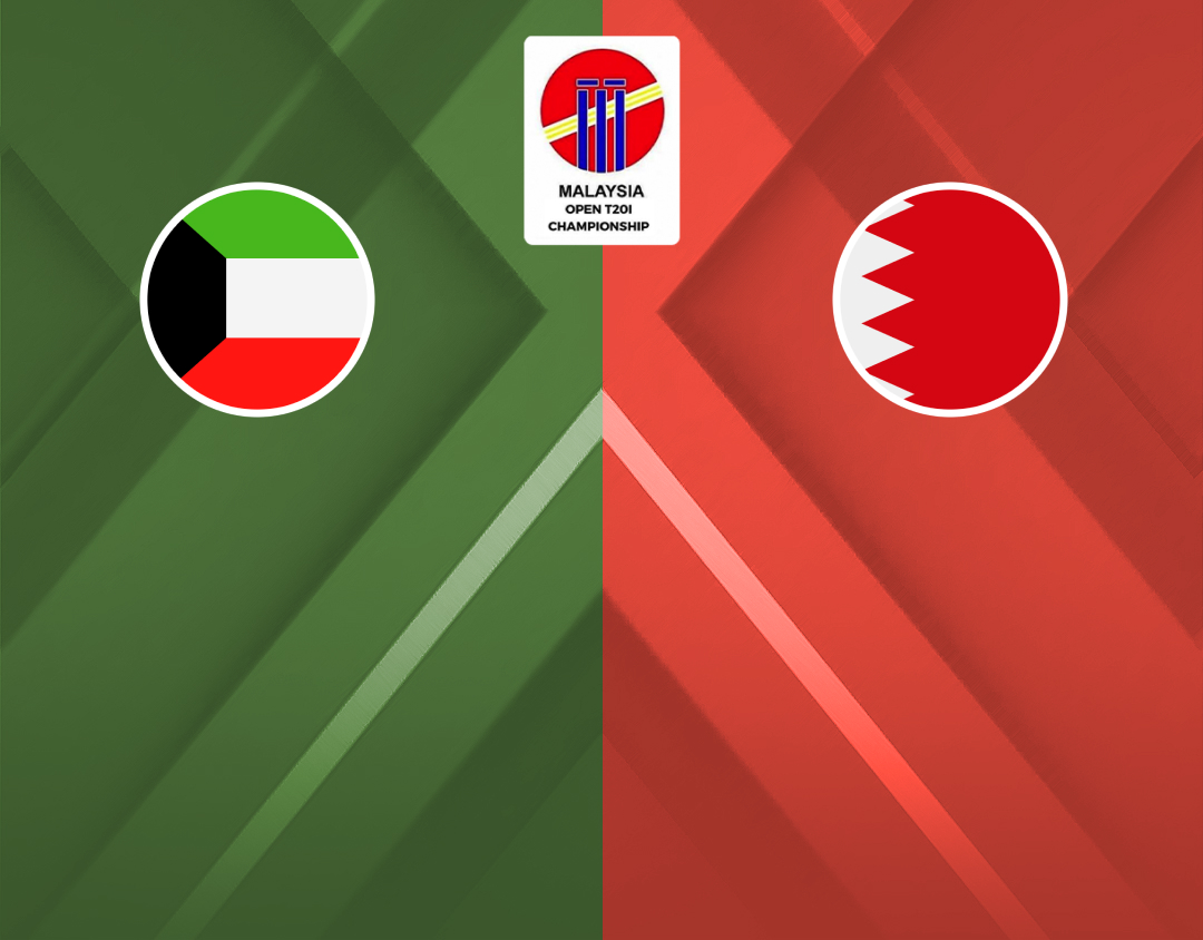 Match 2 of malaysia open t20i championship, 2024: kuwait vs bahrain banner