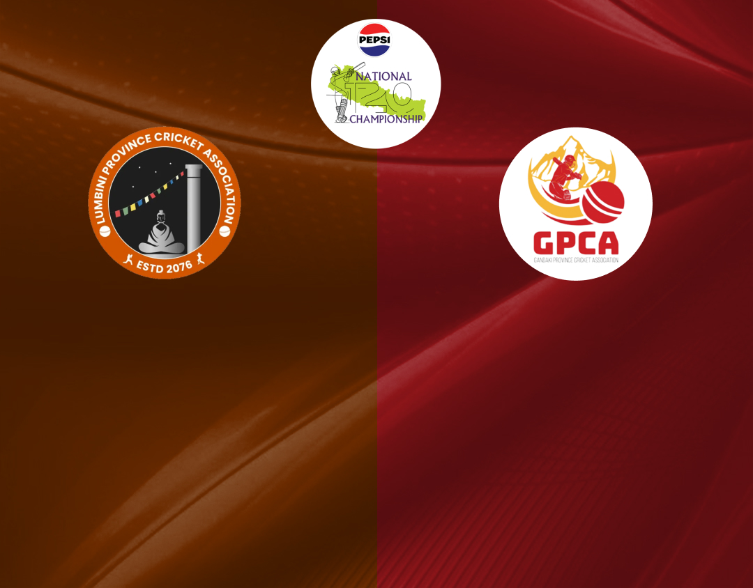 Match 5 of national t20 championship, 2024: lumbini province vs gandaki province banner