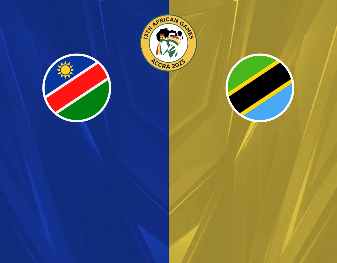 Match 9 of african games ghana 2024 women: namibia women vs tanzania women banner