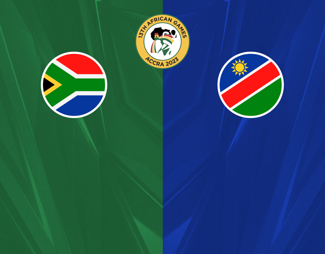 Match 1 of african games ghana 2024 women: south africa women vs namibia women banner