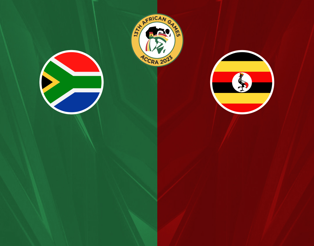 1st semi-final of african games ghana 2024 women: south africa women vs uganda women banner
