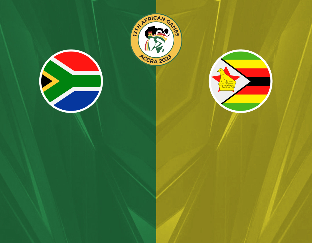 Final of african games ghana 2024 women: south africa women vs zimbabwe women banner