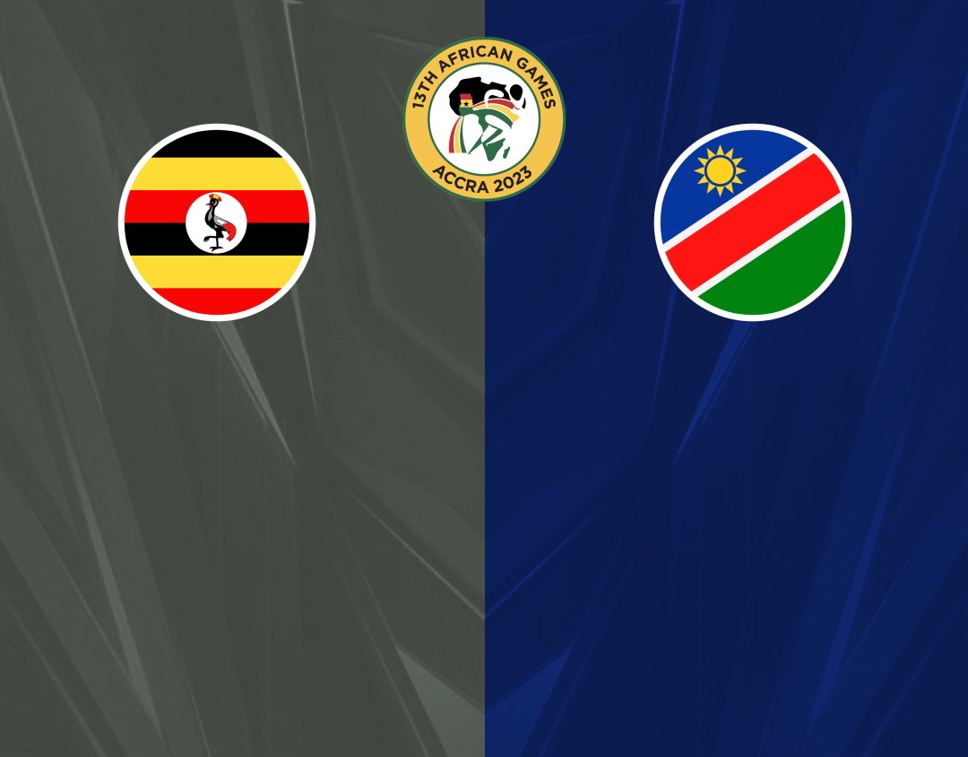 1st semi-final of african games ghana 2024 men: uganda vs namibia banner