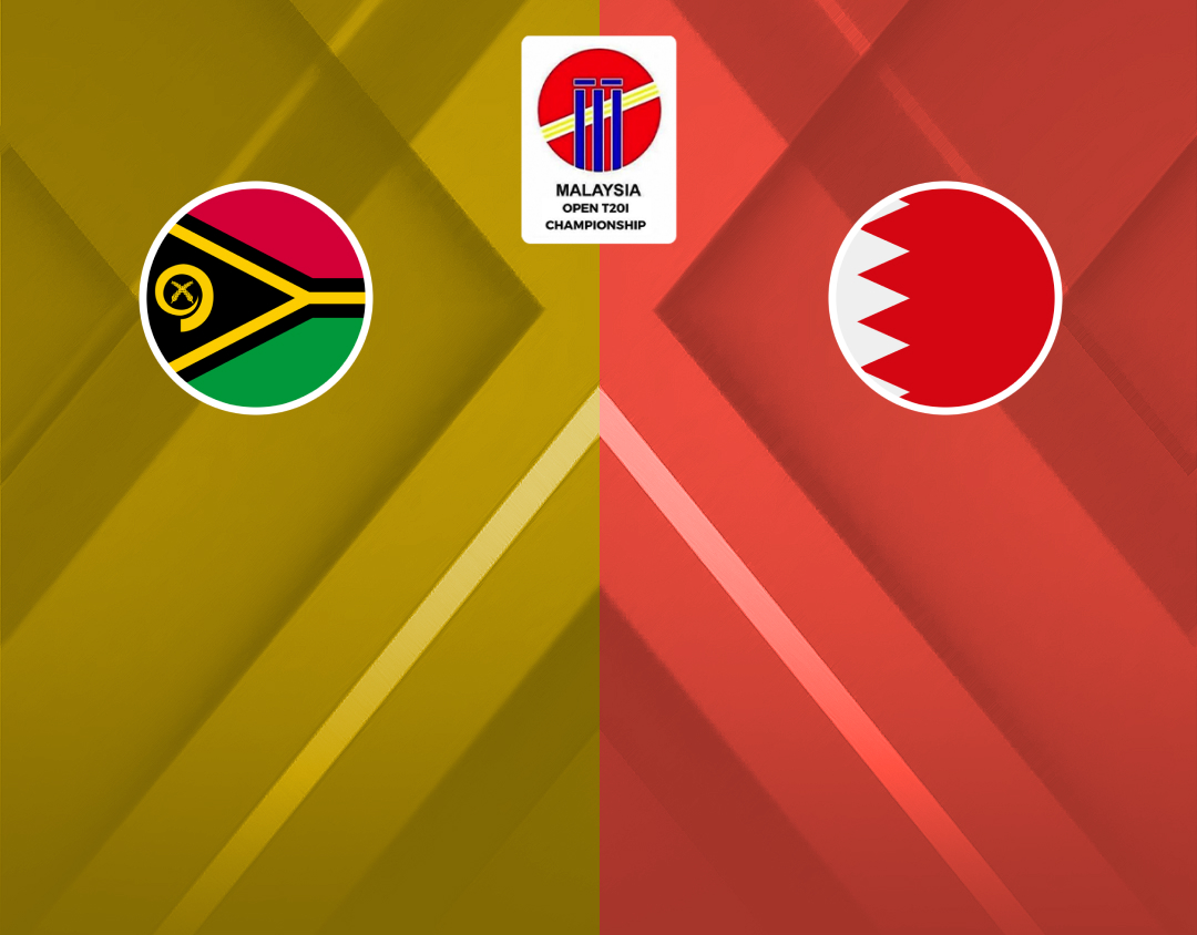 Match 9 of malaysia open t20i championship, 2024: vanuatu vs bahrain banner