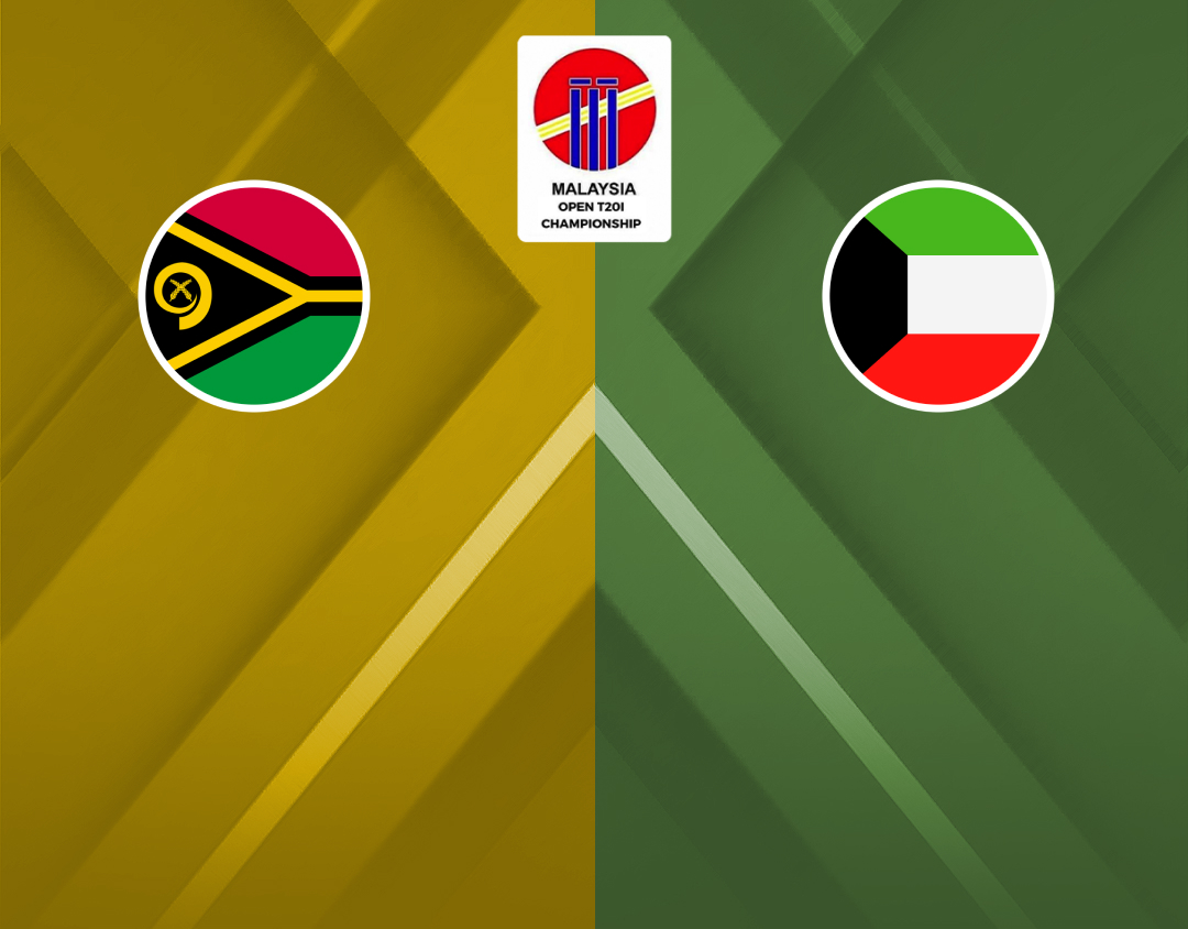 3rd place play-off of malaysia open t20i championship, 2024: vanuatu vs kuwait banner