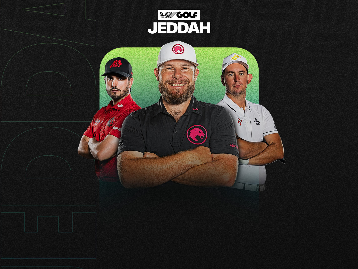 Day 3 of liv golf jeddah banner