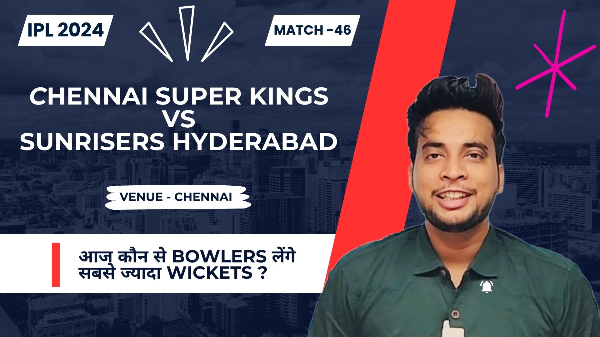 Match 46: Chennai Super Kings vs Sunrisers Hyderabad | Fantasy Preview