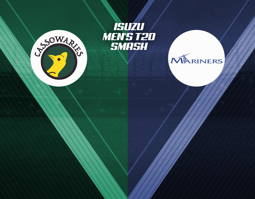 Final of isuzu men's t20 smash, 2024: cassowaries vs mariners banner