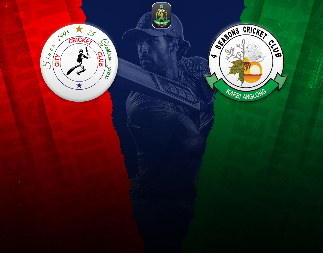 Match 1 of assam premier club championship, 2024: city cricket club vs 4 season club, karbi anglong banner