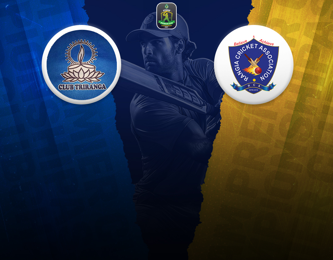 Match 24 of assam premier club championship, 2024: club triranga, barpeta vs rangia cricket association banner