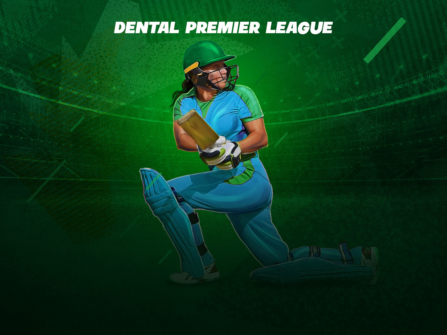 Girls match of dental premier league banner