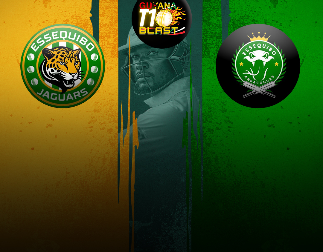 Match 16 of guyana t10 blast: essequibo jaguars vs essequibo anacondas banner