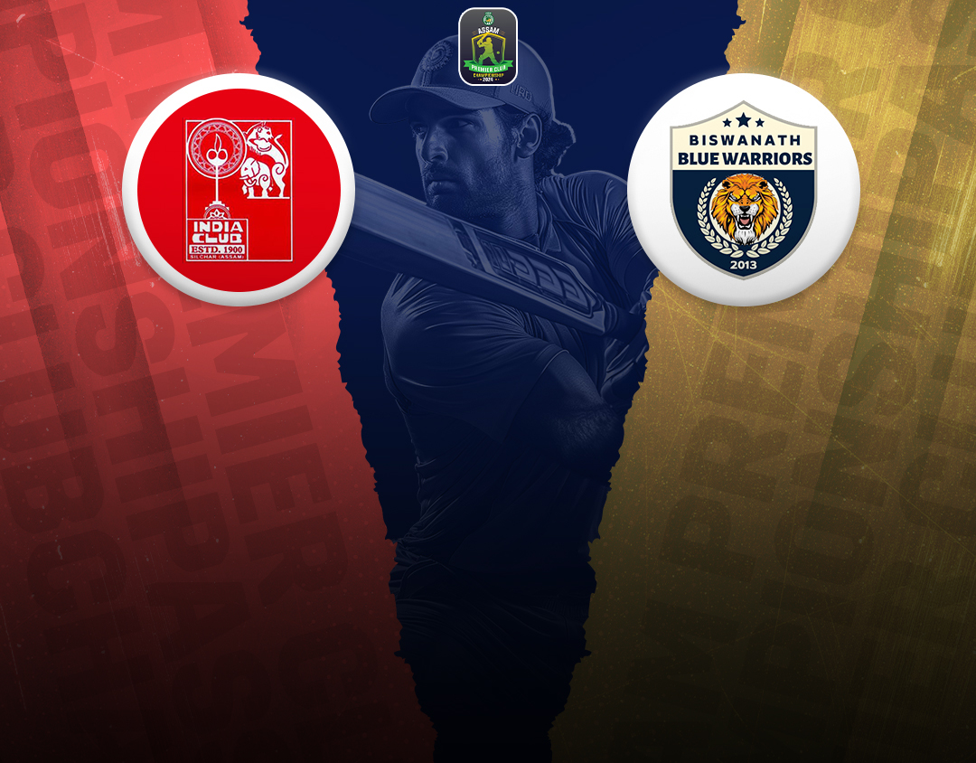 Match 27 of assam premier club championship, 2024: india club, silchar vs biswanath blue warriors banner