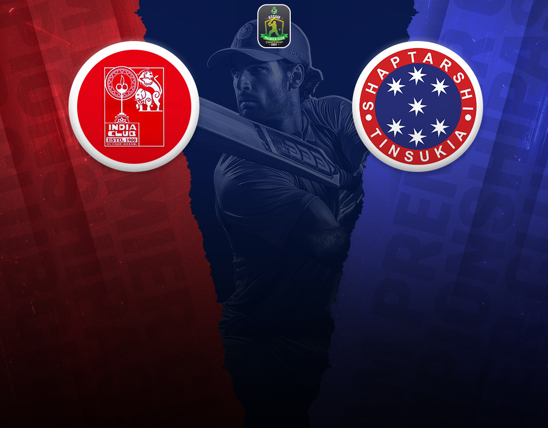 Match 5 of assam premier club championship, 2024: india club, silchar vs saptarshi banner