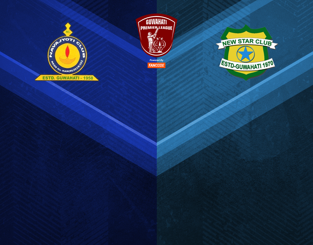 Match 28 of guwahati premier league, 2024: nabajyoti club vs new star club banner