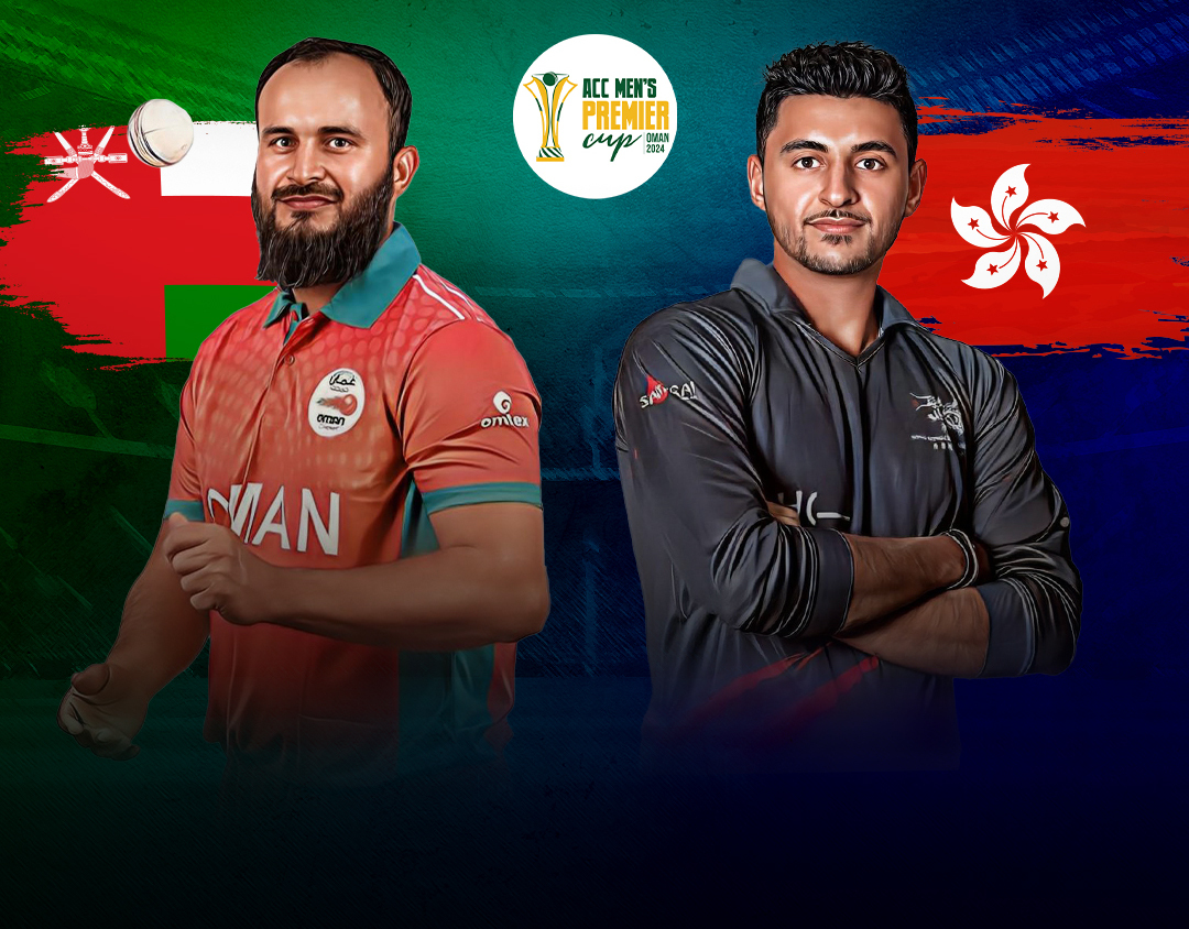 2nd semi-final of acc men's t20i premier cup, 2024: oman vs hong kong, china banner