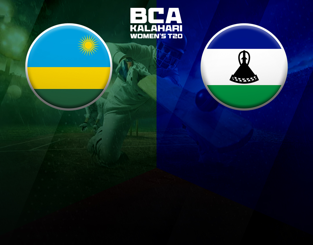 Match 8 of bca kalahari women's t20: rwanda women vs lesotho women banner