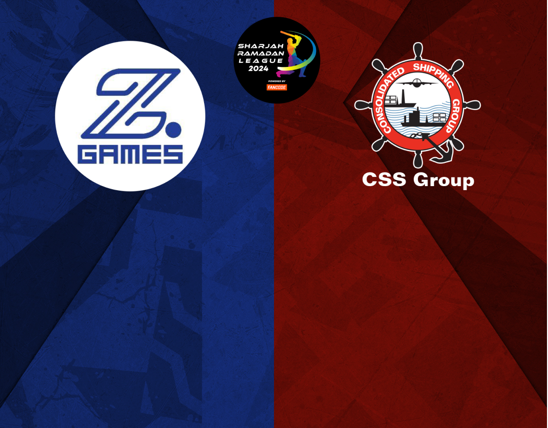 Cup quarter final - 1 of sharjah ramadan t20 league, 2024: z games strikers vs css group banner